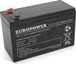 Europower akumulátor 12V 9Ah AGM EV9-12