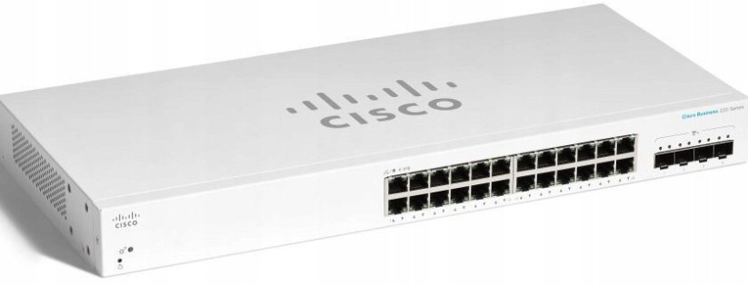 Cisco Cisco CBS220-24T-4X-EU-RF łącza sieciowe Zarządzany L2 Gigabit Ethernet (10/100/1000) Biely