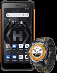 myPhone Hammer Iron 4 + Watch Plus 4/32GB Čierno-oranžový  (TEL000860)
