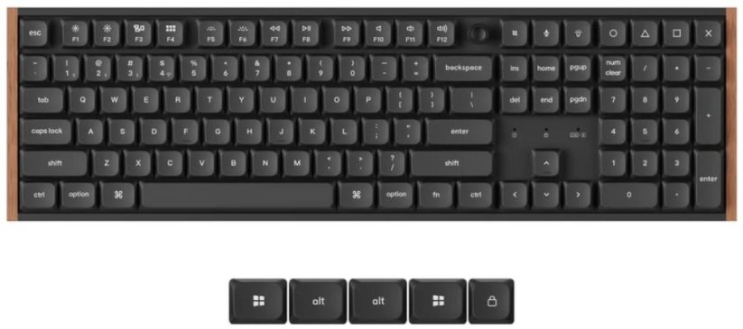 Keychron K5 Ultra 8K Keychron Milk POM Switch Red (4894979058157)