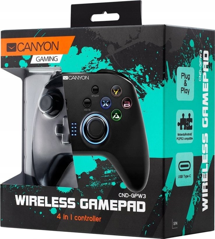Canyon Canyon Gamepad GP-W3 4-in-1 wireless Switch/Android/PC/PS3 retail