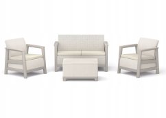 Keter Sada mebli záhradných Scandi Linea 2 Seater Set jasnoSivý/jasnoBéžový (8711245162447)