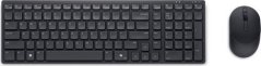 Dell Dell | Silent Keyboard and Mouse | KM555 | Keyboard and Mouse Set | Wireless | Ukrainian (QWERTY) | Black | 2.4 GHz, Bluetooth 5.1 | Wireless connection