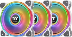 Thermaltake Riing Quad 12 RGB TT Premium Edition 3-pack + HUB biele (CL-F100-PL12SW-A)