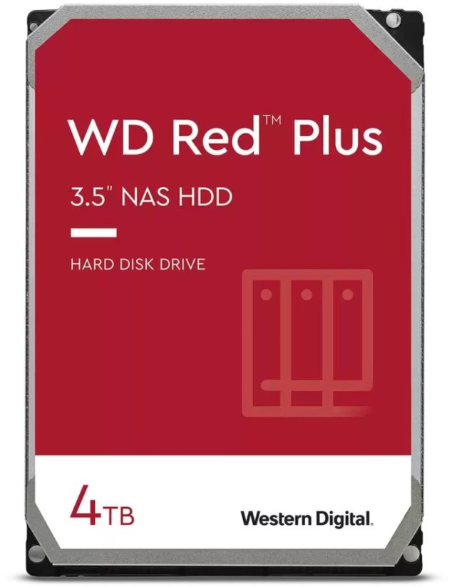 NoName Western Digital Red Plus disk twardy 4 TB 5400 RPM 256 MB 3.5" Serial ATA III