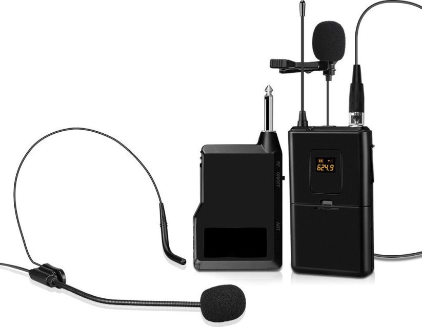 Mozos Sada mikrofonów bezprzewodowych UHF (MIC-UHF-SET)