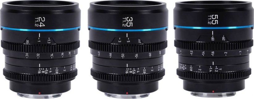 Sirui Sirui Cine Lens Nightwalker S35 Kit 24/35/55mm T1.2 X-Mount Black