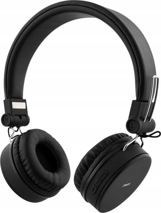 Streetz STREETZ sulankstomos BT5,0 ausinės, 3,5 mm, juodos HL-BT400