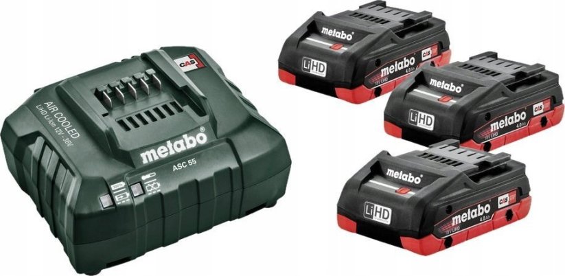 Metabo Basis-Set ASC 30-36V + 3x 18V 4,0 Ah