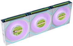 Lian Li Uni Fan SL-INF Flex LCD Wireless ARGB PWM (Sada 3 ks z kontrolerem) 120 mm Biely (G9F.12SLIND1F3W.00)