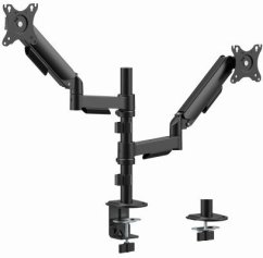 Gembird BIURKOWE, REGULOWANE RAMIĘ/držiak NA DWA MONITORY OD 17" DO 32", OBCIĄŻENIE DO 9 KG
