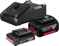 Bosch 2x battery 18V 2.0/4.0Ah and charger Bosch 1600A01ZS9
