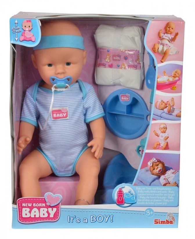 Simba Lalka NBB chłopiec bobas 43cm (105030044)