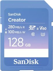 SanDisk Creator SDXC 128 GB Class 10 UHS-II/U3 V60 (SDSDXEP-128G-GNCIS)