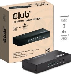 Club 3D Club3D HDMI Splitter 1 wejście -> 4 wyjścia 4K120Hz UHD retail