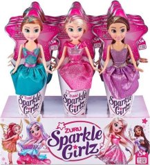 Triton Bábika Księżniczka w rożku 10.5 cala display 12 sztuk ZURU Sparkle Girlz
