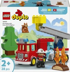 LEGO Duplo Wóz strażacki z wężem i strażaki (10473)