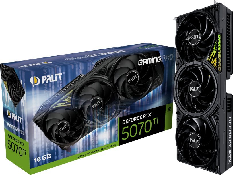 Palit GeForce RTX 5070 Ti GamingPro 16GB GDDR7 DLSS4 (NE7507T019T2-GB2031A)
