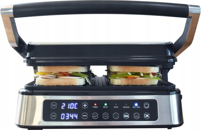 Lund GRILL elektrickýSTOÅOWY 2000W,PANEL LED 29*23CM