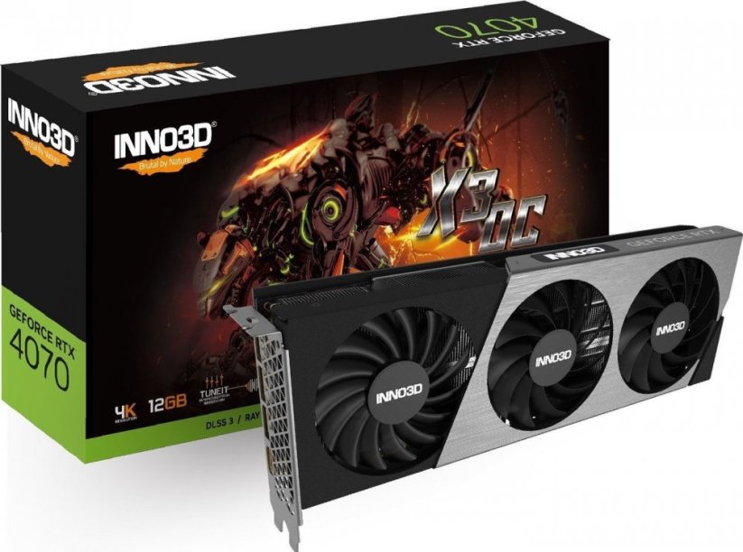 Inno3D GeForce RTX 4070 X3 OC 12GB GDDR6X (N40703-126XX-185252L)