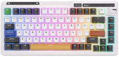 Royal Kludge Bezdrôtová klawiatura mechaniczna Royal Kludge KZZI K75 pro RGB, Moment Switch (čierno-Biela)