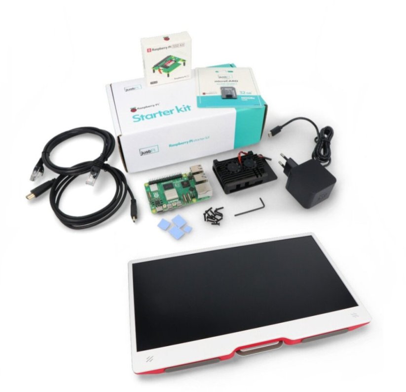 JustPi Sada justPi Pro z Raspberry Pi 5 8GB + SSD + Monitor + 32GB microSD + Príslušenstvo}