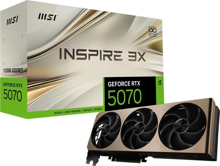 MSI GeForce RTX 5070 Inspire 3X OC 12GB GDDR7 DLSS4