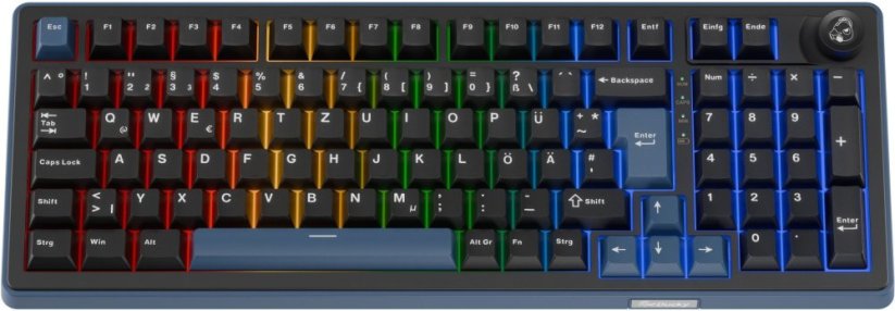 Ducky OK-M 98 Klawiatura gamingowa, 98%, z możliwością Hot-Swap, RGB, ISO - KTT Tactile (DKOKM2598-KYDEPDCOCH1)