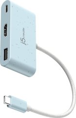 j5create j5create JCA379EC-N huby i koncentratory USB Type-C 5000 Mbit/s Cyjan