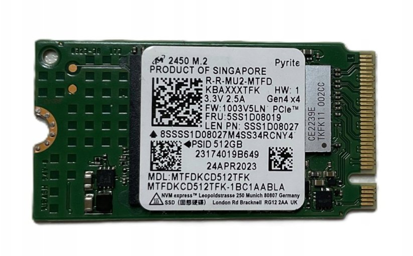 Lenovo 512GB M.2 2242 NVMe PCIe Gen