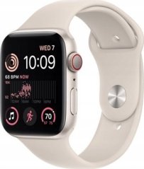 Apple Watch SE GPS + Cellular | MNPT3UL/A | Smart watches | GPS (satellite) | Retina LTPO OLED | Touchscreen | 44mm | Waterproof | Bluetooth | Wi-Fi | Starlight