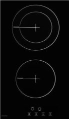 Simfer | Hob | H3.020.DEBSP | Vitroceramic | Number of burners/cooking zones 2 | Touch | Black