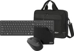 ZOY Mysz ZOY ZMS08 czarna + Klawiatura ZOY ZK800 + Podkładka ZOY czarna ZMP30 + Torba ZOY ProBag 16" ZLB16