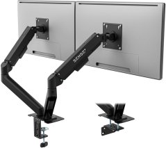 SENSE7 Uchwyt biurkowy na 2 monitory 17"-32" HANG DOUBLE Light