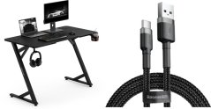 SENSE7 Vamo 120 czarne+ kabel usb