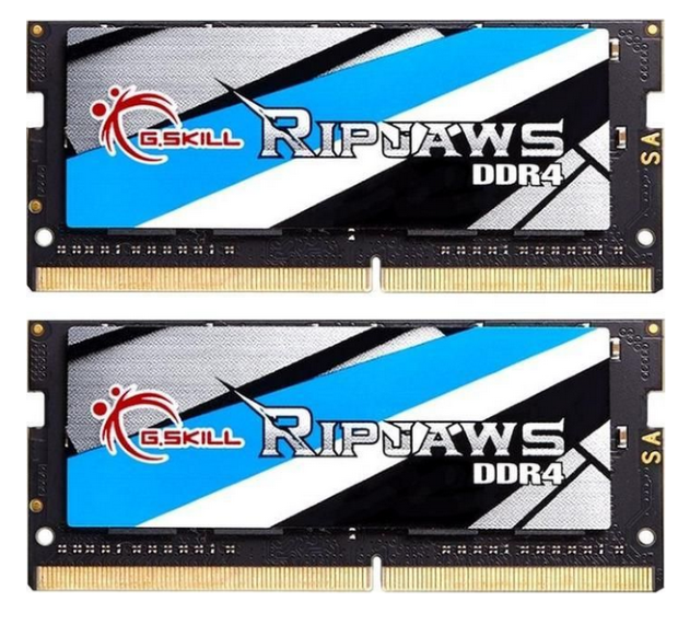 G.Skill Ripjaws, SODIMM, DDR4, 32 GB, 2666 MHz, CL19 (F4-2666C19D-32GRS)