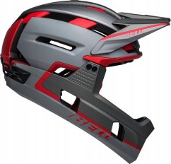 Bell Prilba na celú tvár BELL SUPER AIR R MIPS SPHERICAL matte gray red roz. L (59-63 cm) (NEW)