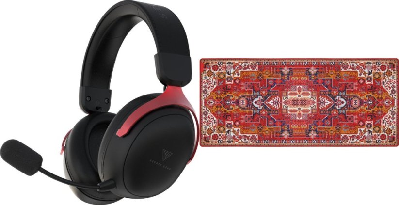 Secret Gear Headphone SX1 Black-Red + Podkładka Secret Gear Carpet Diem XD-2