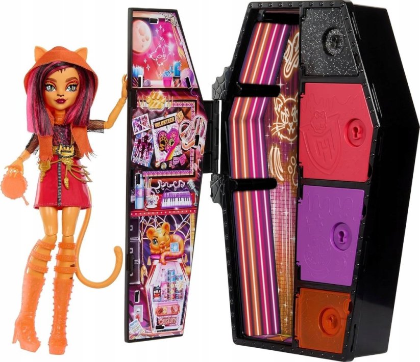 Mattel Lalka Monster High Straszysekrety Toralei Stripe