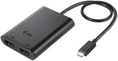 I-TEC USB-C - HDMI x2 Czarny  (C31DUAL4KHDMI)