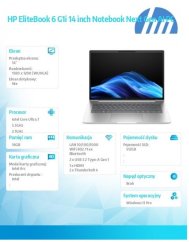 HP Notebook EliteBook 6 G1i  U7-265U 512GB/16GB/W11P/13.3 C51HBET