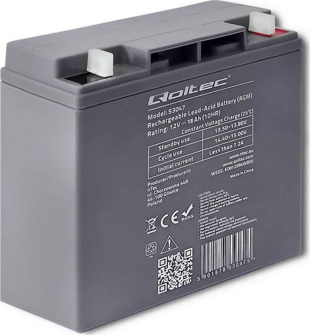 Qoltec akumulátor 12V/18Ah (53047)