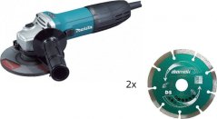 Makita Szlifierka GA5030R / + 2x Makita kotúč diamentowa