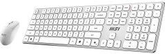 MSI MSI FORGE K210 Combo White DE Keyboard-Maus Combo, wireless