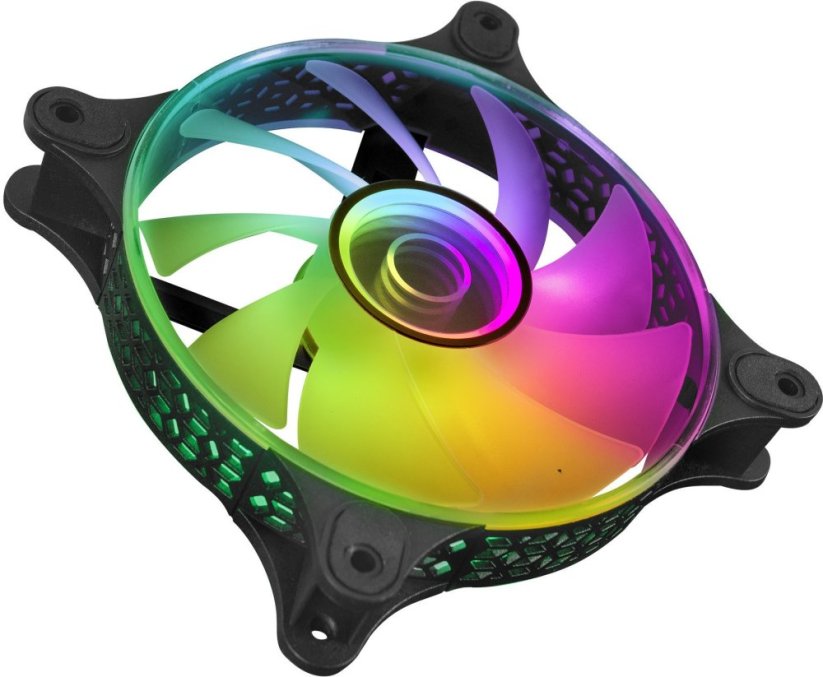 Mars Gaming Mars Gaming MF-3DKIT Infinity Mirror ARGB 120mm Remote Control Computer Cooler Kit