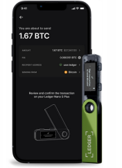 Ledger Nano S Plus Oxidate Green Crypto Hardware Wallet