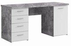 Domoletti Desk concrete light / white MT926-C264