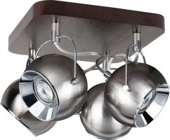 Spotlight Spot natynkowy chróm Spotlight BALL WOOD z dreva bukowego 5131476