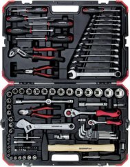 Gedore Gedore Red tool and socket set 1/4 "+ 1/2", 100-piece, tool set (red / black, with Shift-creaking, SW 4mm - 32mm)