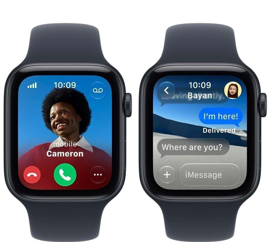 Apple Watch SE 3 GPS 40mm Midnight Alu Sport M/L Granatovy(MJL14MP/A)